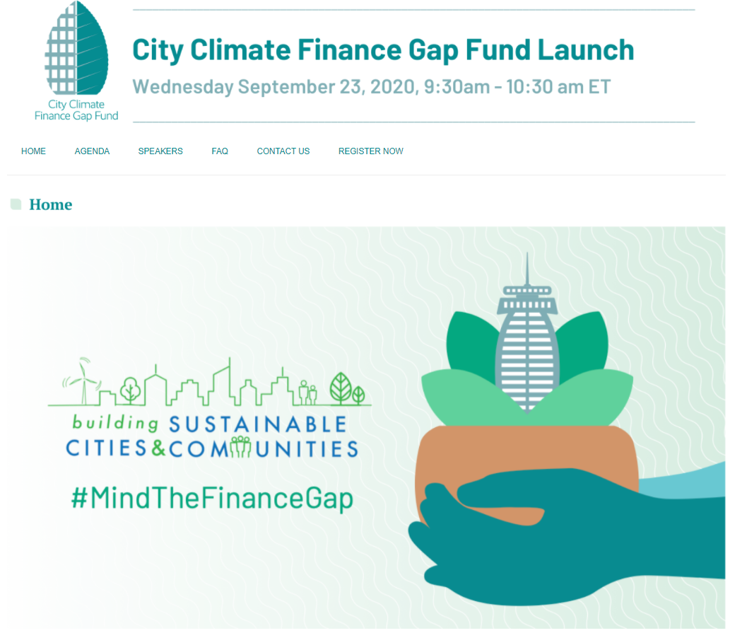 City Climate Finance Gap Fund Launching Event