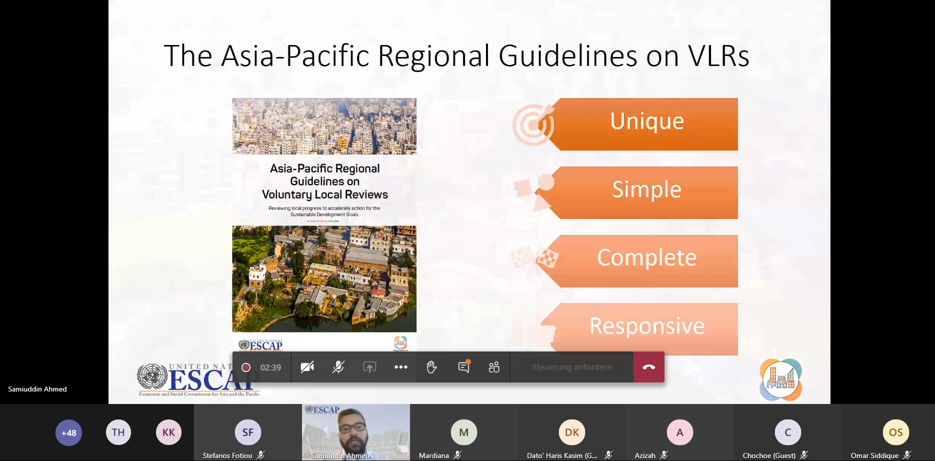 VLRs: IUC Asia participates in UNESCAP meeting on Asia-Pacific Regional Guidelines on Voluntary Local Reviews