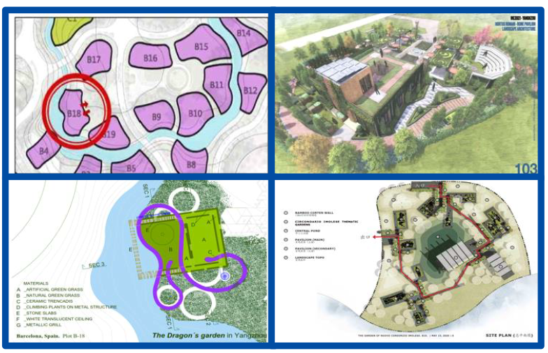 EU Cities Garden Pavilions under Construction in Yangzhou