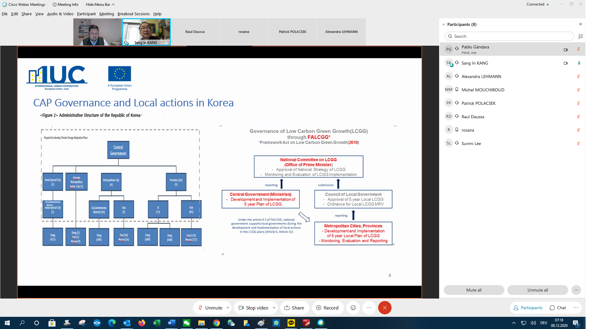 Review Meeting on Korean Progress in Global Climate Change and Local Actions